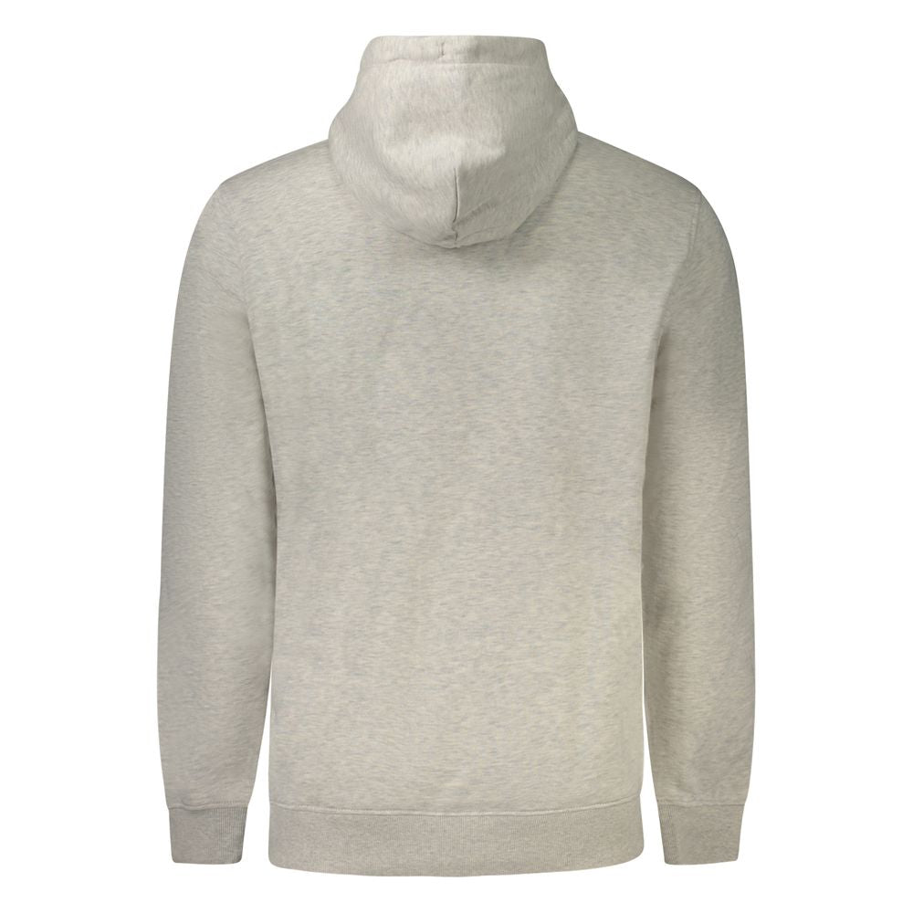 Sweatshirt gris en coton pour homme de Tommy Hilfiger, vue de face, détails du col et logo visible.