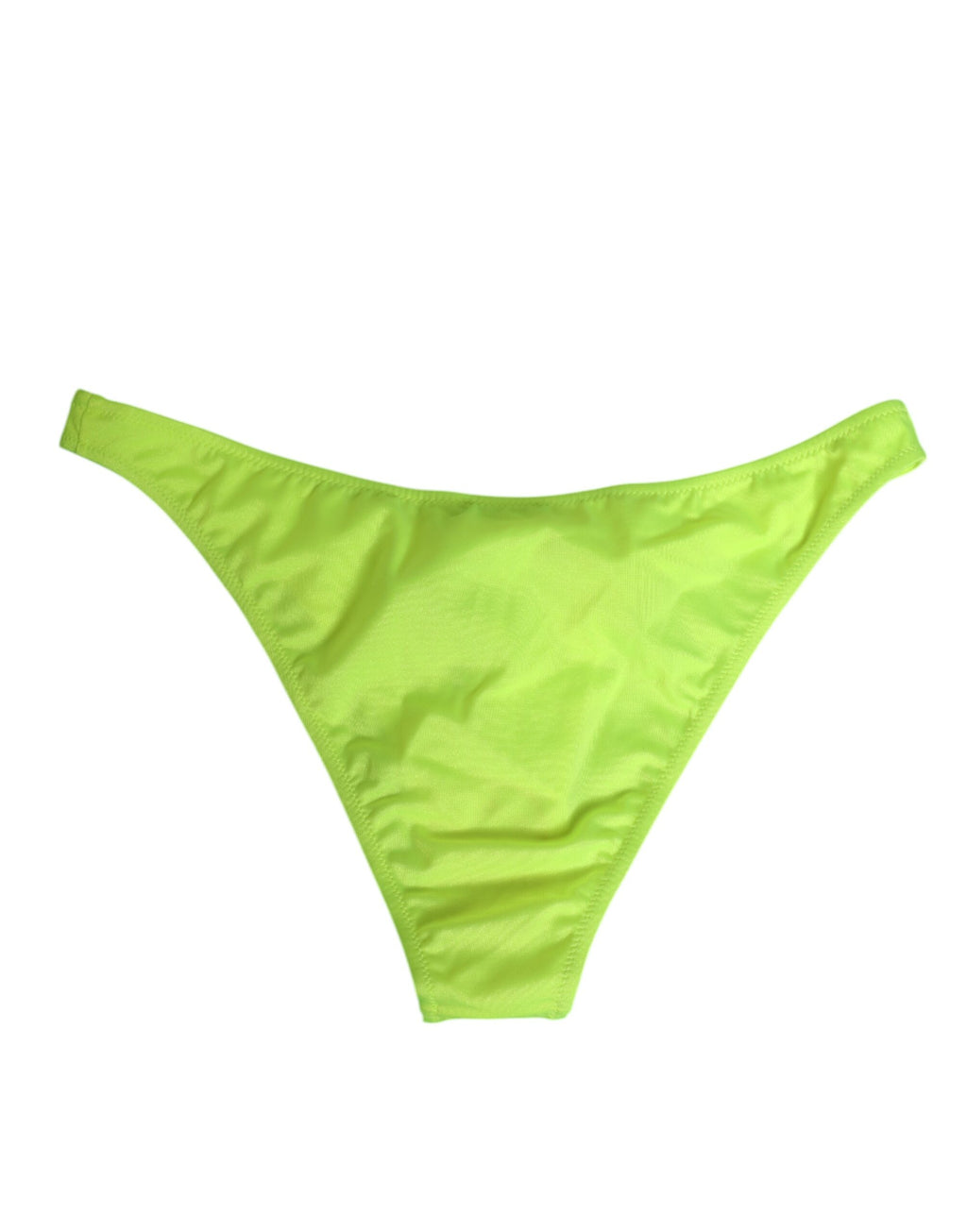 Maillot de bain femme Dolce & Gabbana Neon vert avec logo DG, style slip de bain coloré et ajusté.