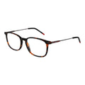 Lunettes en acétate marron de la marque Hugo Boss, monture élégante pour homme, vue de face.