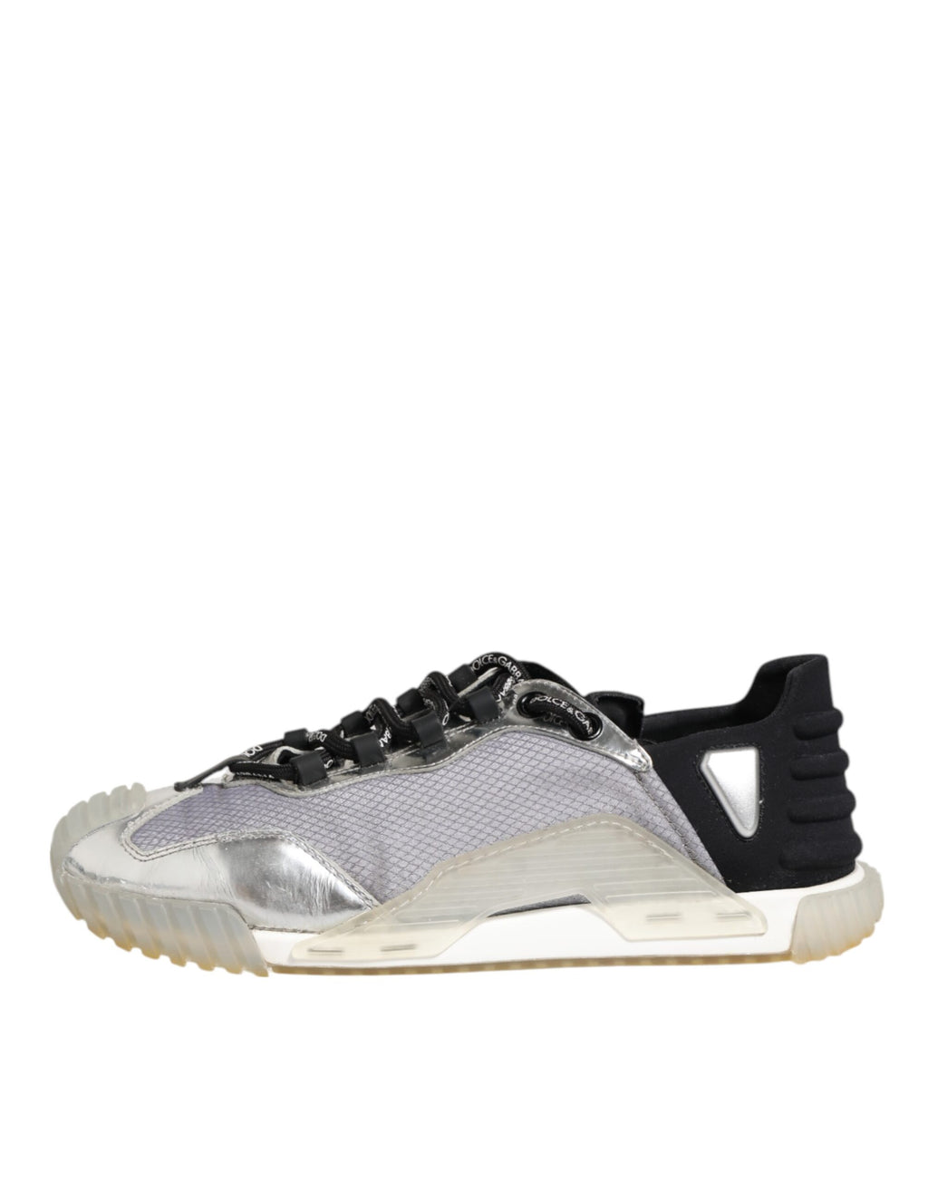 Chaussures sneakers basses Dolce & Gabbana Multicolores avec logo argenté, style décontracté et moderne.