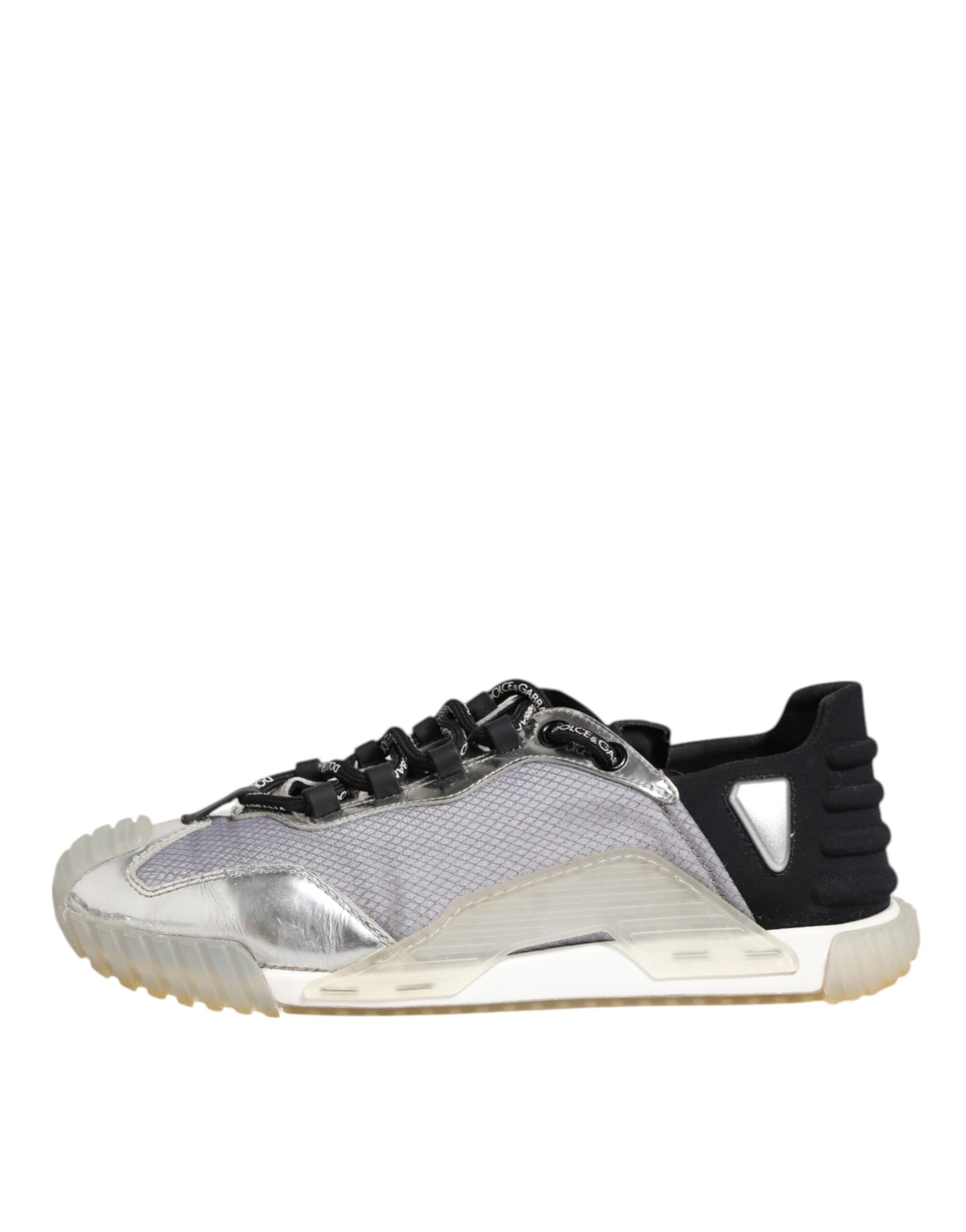 Chaussures sneakers basses Dolce & Gabbana Multicolores avec logo argenté, style décontracté et moderne.