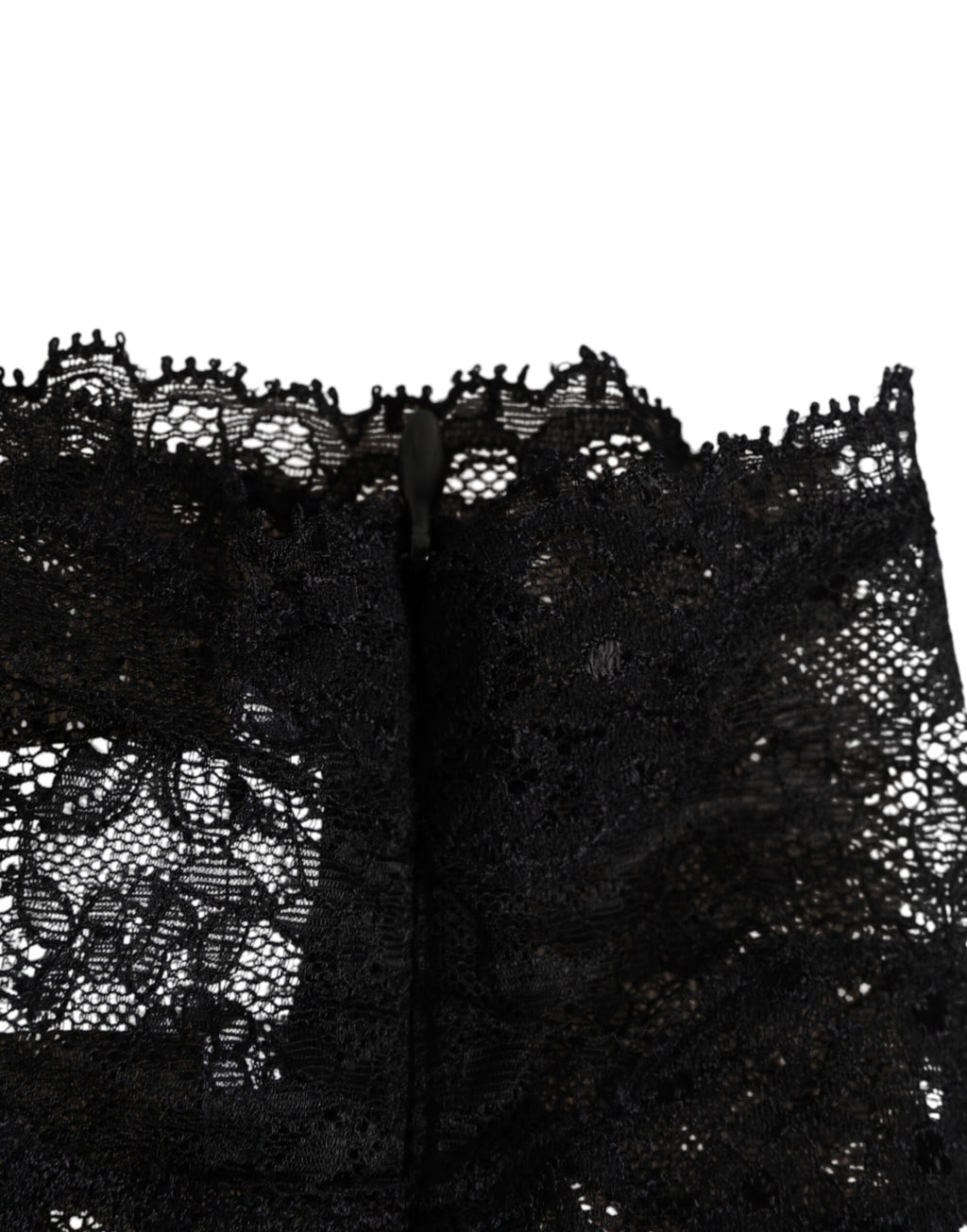 Dolce & Gabbana Black Lace Neck Scarf