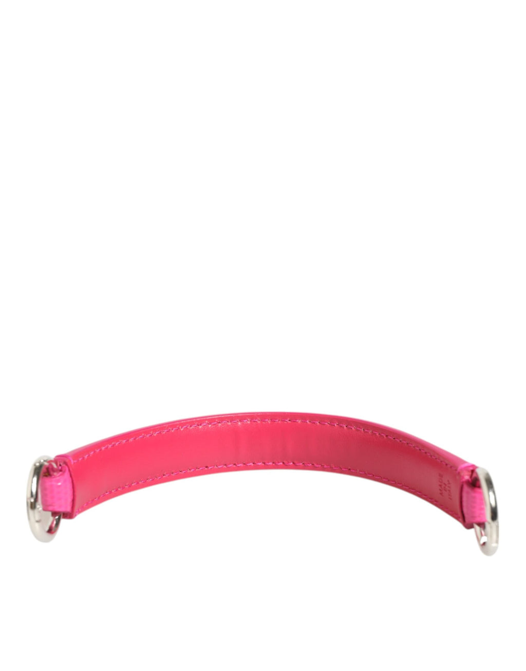 Poignée de sac en cuir rose Dolce & Gabbana avec embellissements, pour sac à shoulder pour femmes.