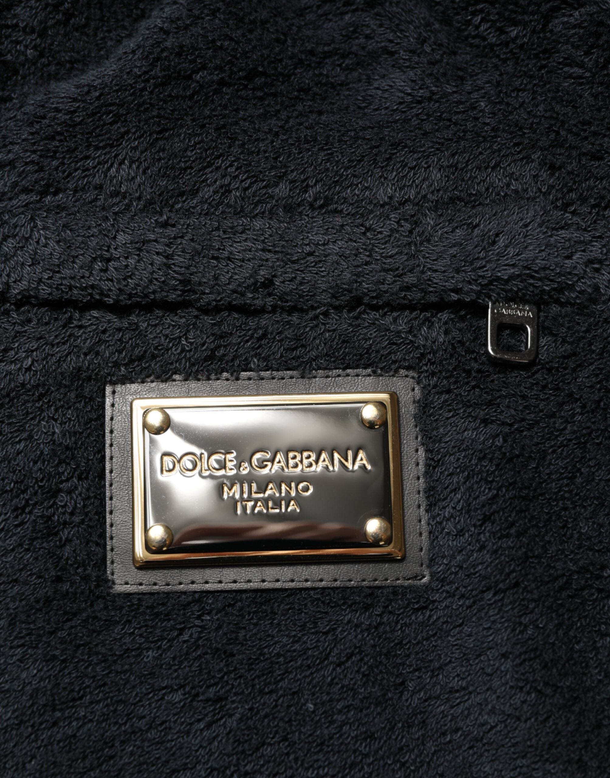 Pantalon de jogging Dolce & Gabbana pour homme en coton noir avec logo, style décontracté et confortable.