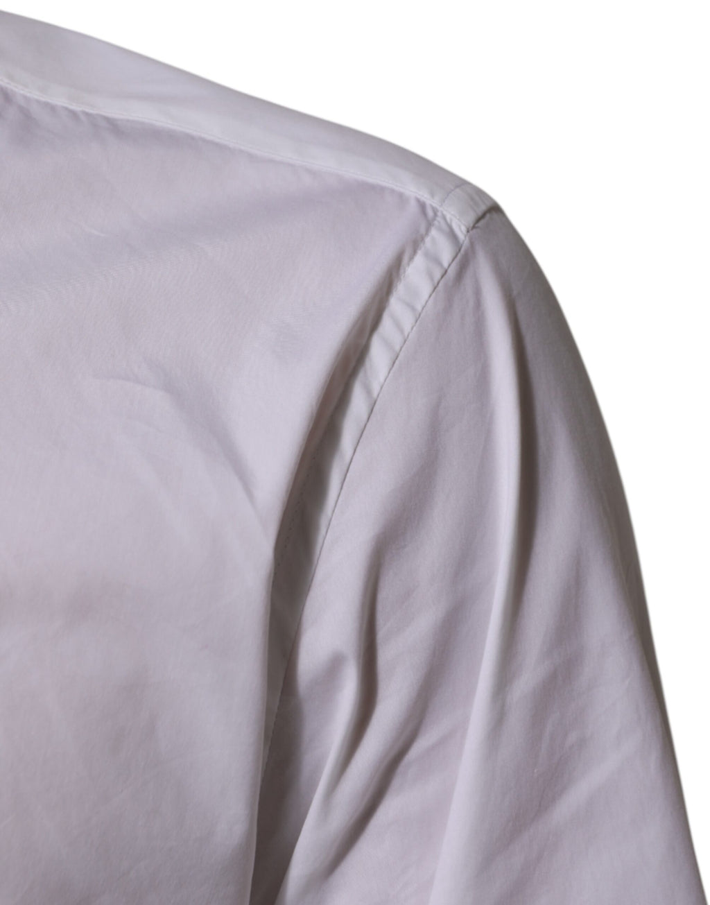 Chemise blanche en coton Dolce & Gabbana Martini pour homme, vêtement formel élégant et classique.