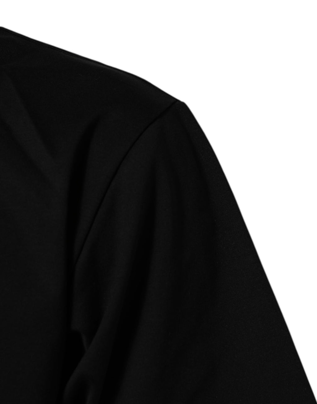 T-shirt à manches courtes noir Dolce & Gabbana avec logo imprimé en coton pour homme, col rond, style décontracté.