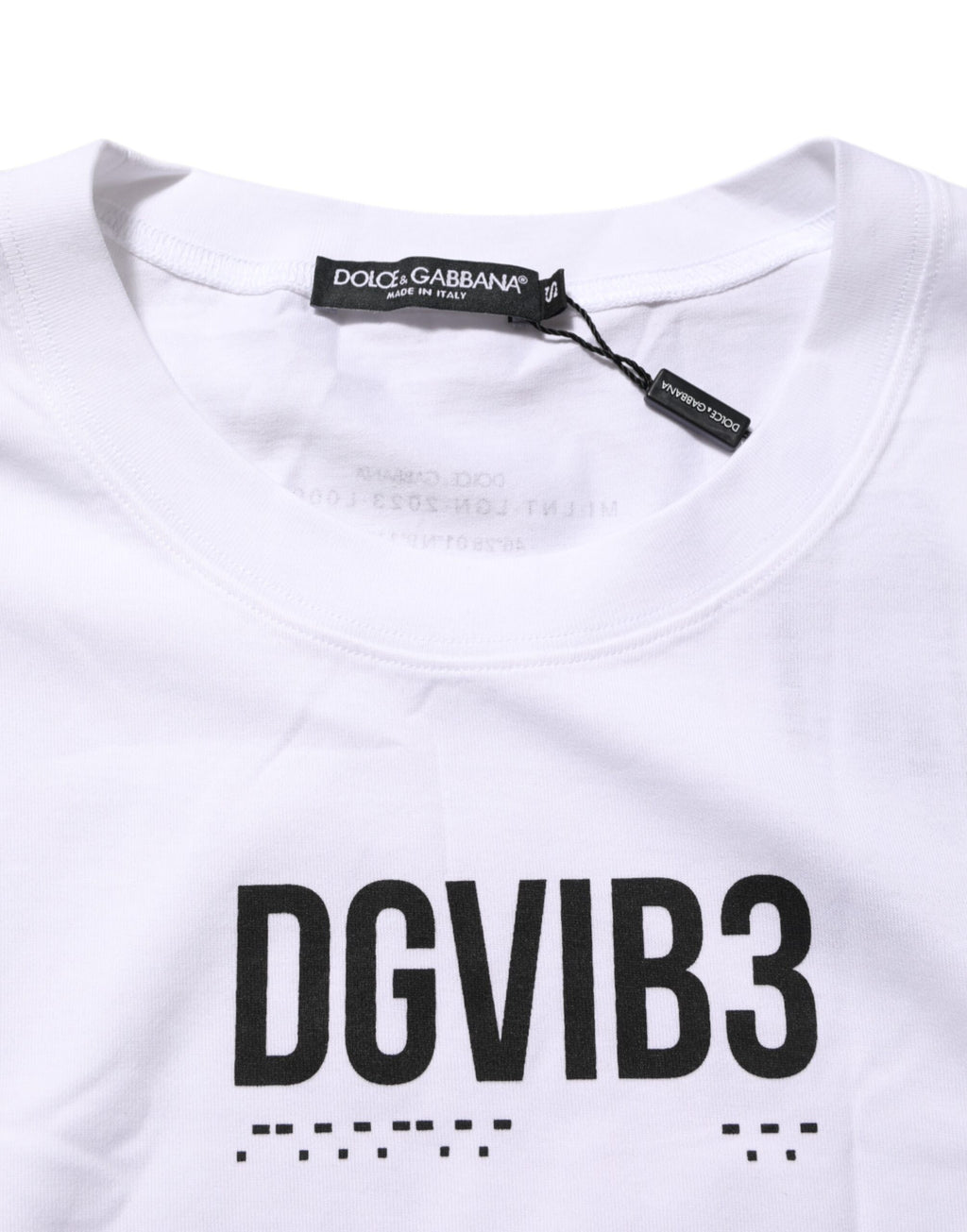 T-shirt sans manches en coton blanc Dolce & Gabbana avec imprimé floral, courte coupe et style élégant.
