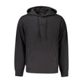 Sweat à capuche pour hommes Guess Jeans en coton bio noir, avec logo Guess sur la poitrine, coupe classique et confortable.