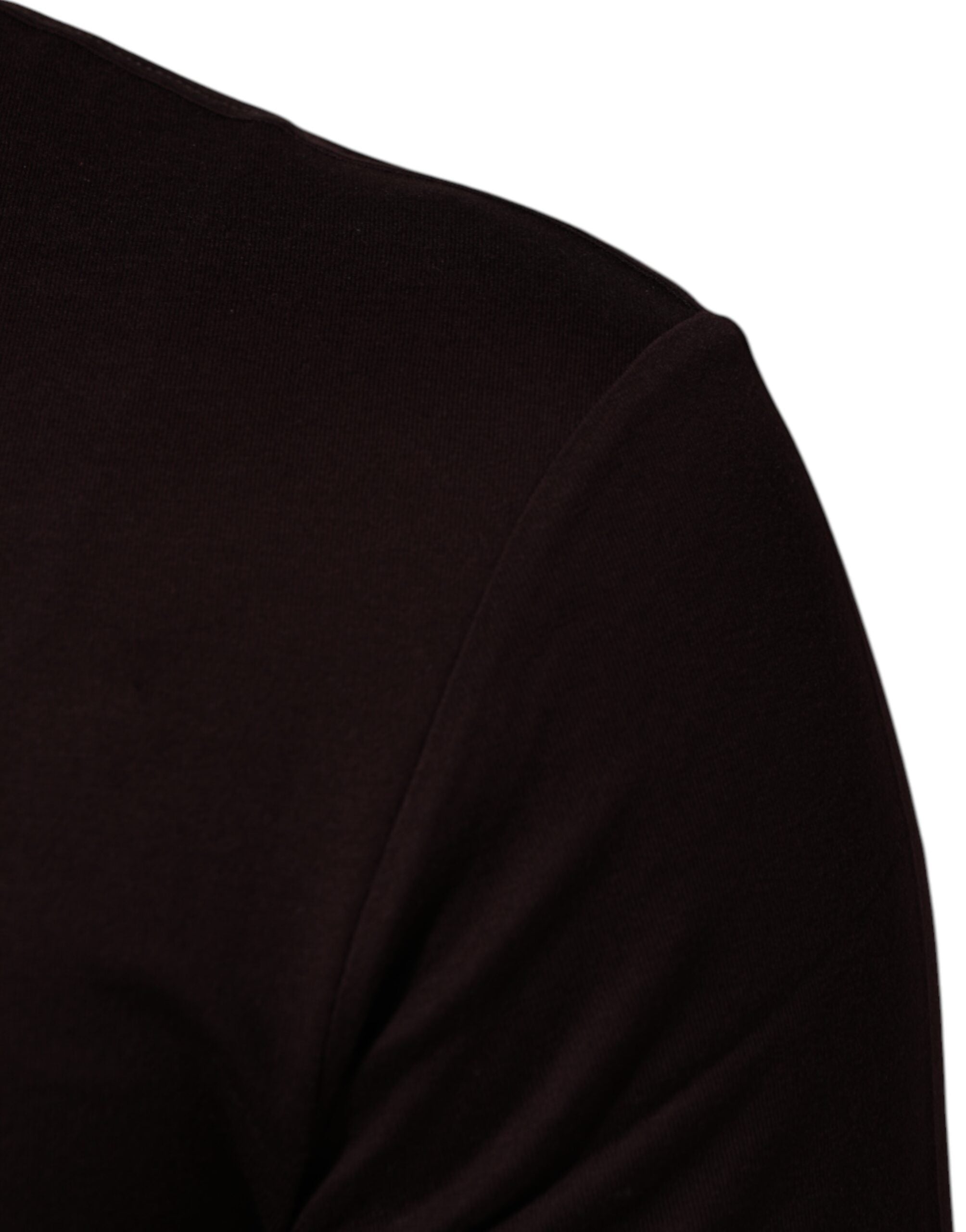 T-shirt en coton marron avec logo Dolce & Gabbana, col rond, plaque logo sur la poitrine, style décontracté.