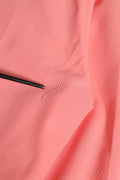 Pantalon tailleur rose à taille haute de Dolce & Gabbana, coupe tapered, élégant et tendance.