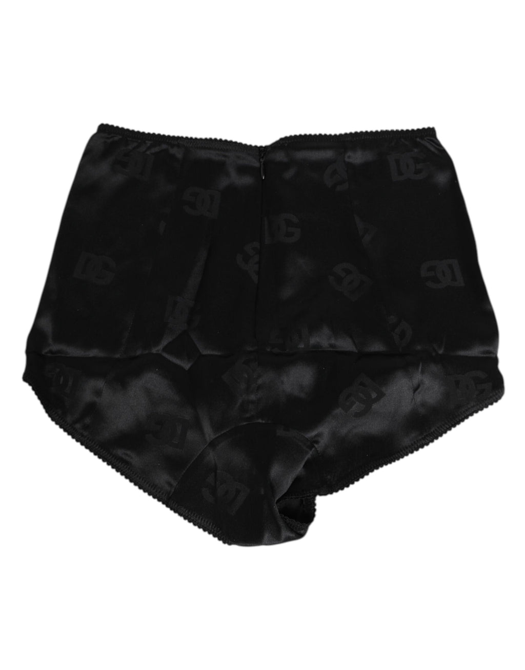 Gaine en soie noire Dolce & Gabbana, taille haute, stretch, sous-vêtements ajustés et élégants pour femme