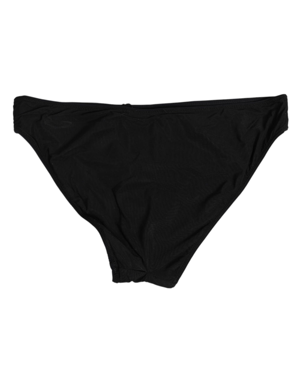 Slip femme en nylon stretch noir de Dolce & Gabbana, sous-vêtements élégants et confortables.