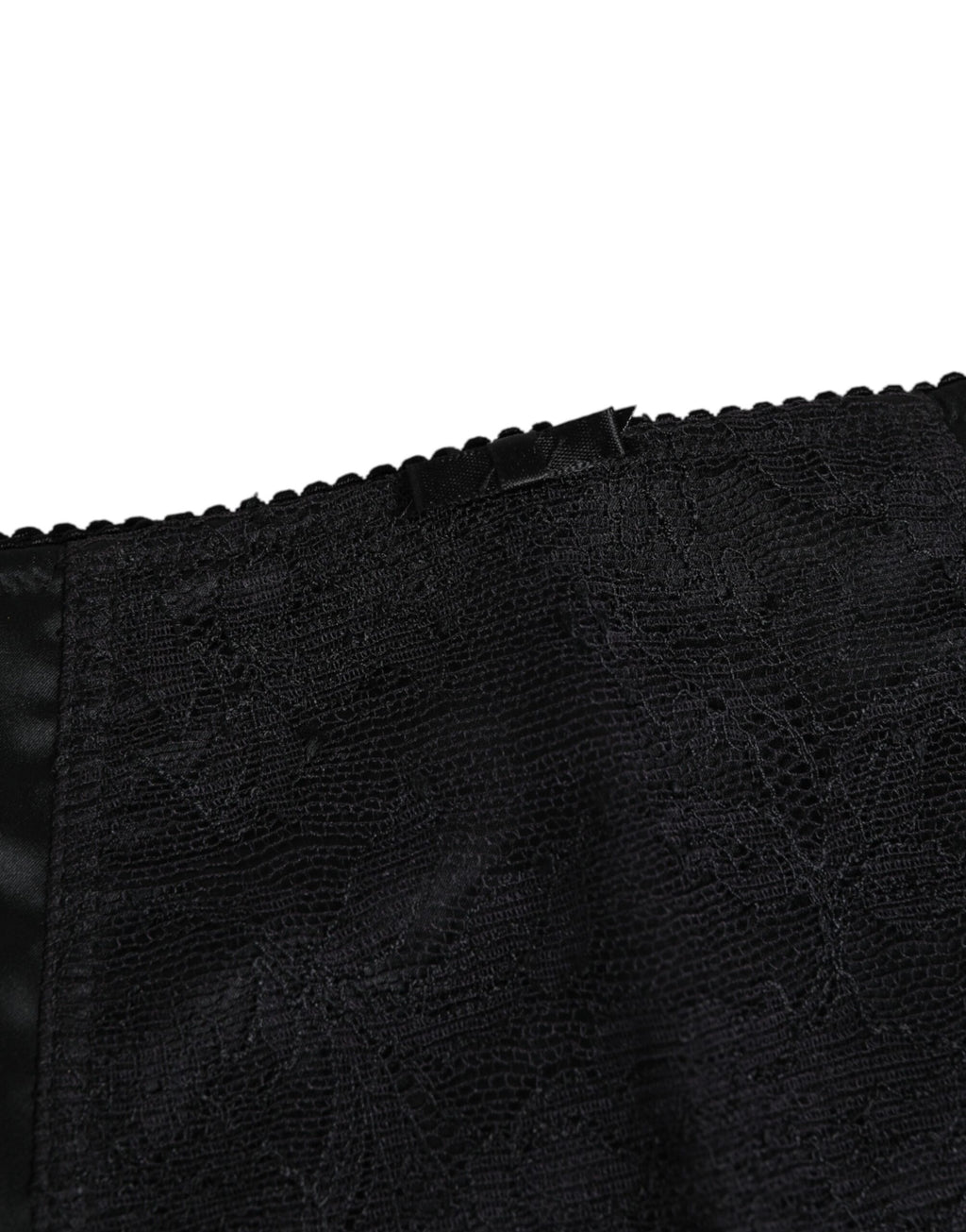 Slip en soie noire Dolce & Gabbana pour femmes, sous-vêtement extensible et confortable, idéal pour le cyclisme.