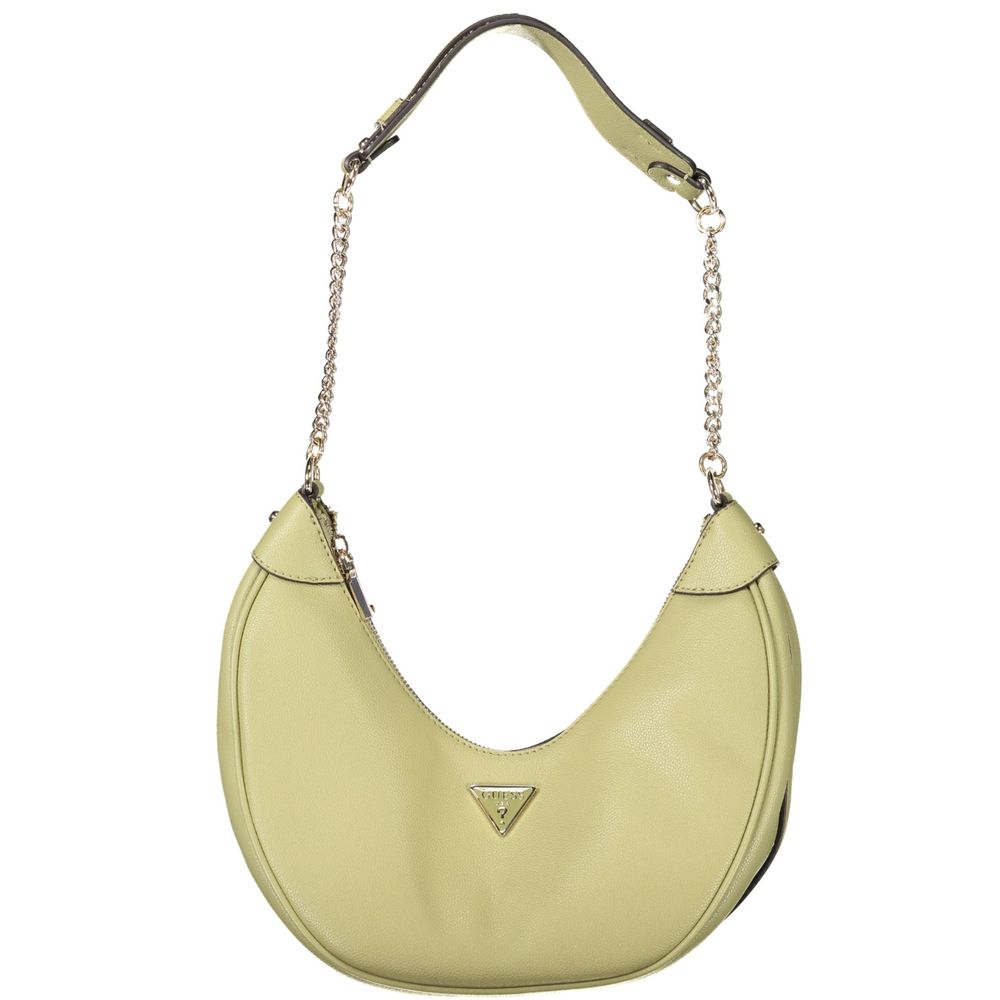Sac à main Guess Jeans en polyuréthane vert pour femmes, design tendance avec détails élégants.