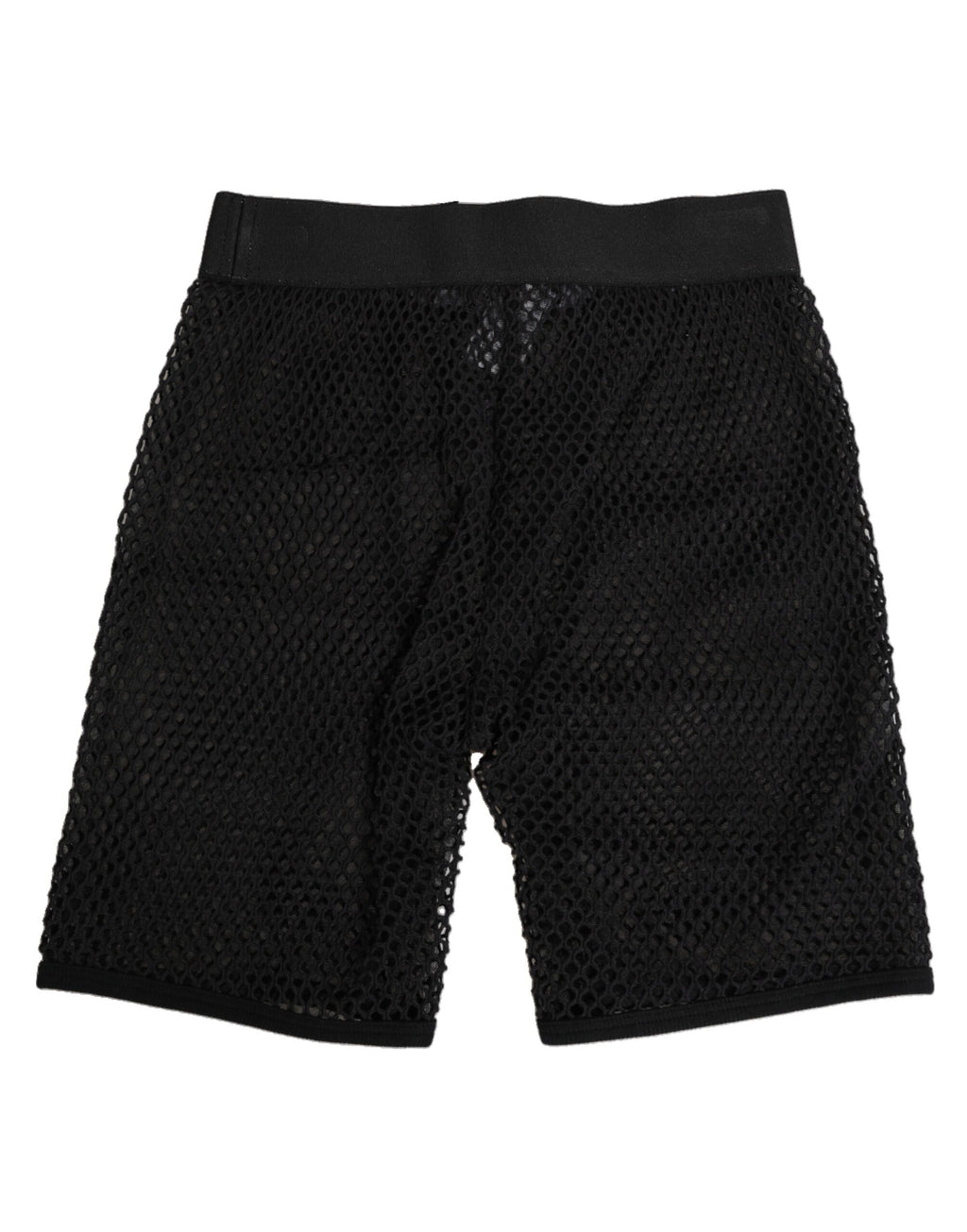 Shorts midi en coton noir Dolce & Gabbana avec logo, style élégant et confortable, idéale pour un look décontracté.