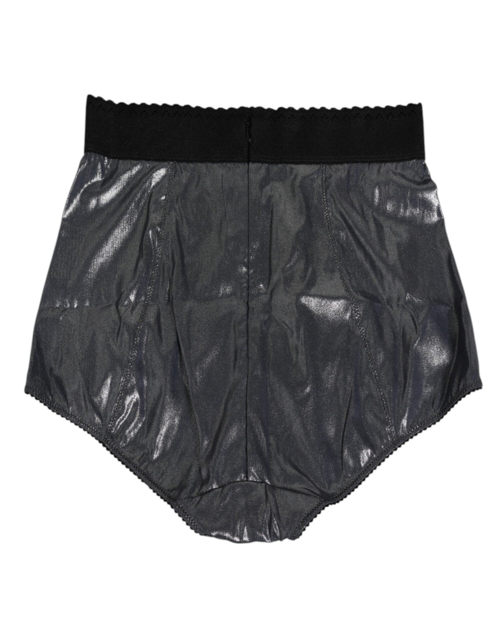Culotte gainante en soie gris de Dolce & Gabbana, slip extensible et confortable pour femme.