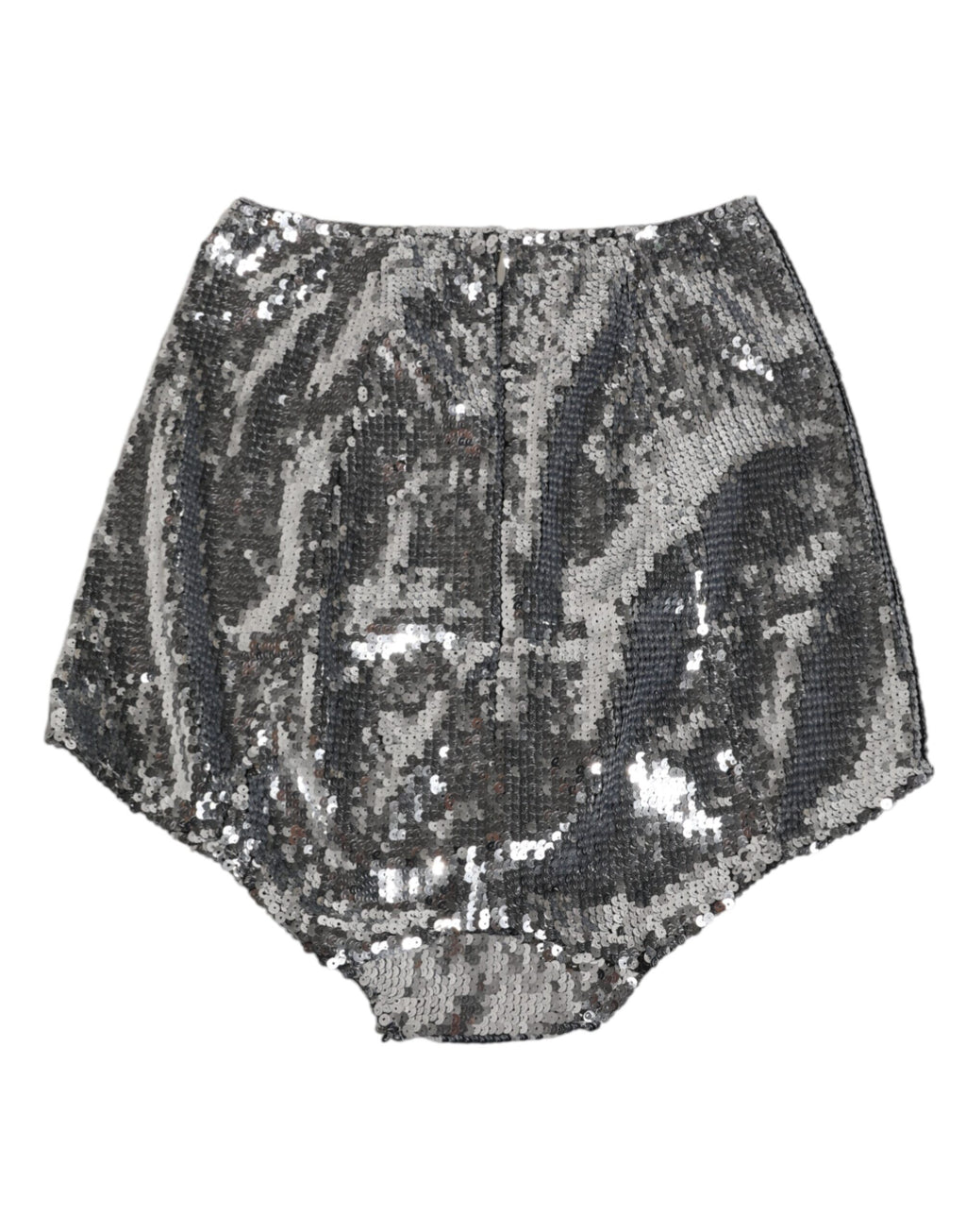 Culotte gainante en nylon argenté Dolce & Gabbana avec sequins, slip élégant et confortable pour femmes.