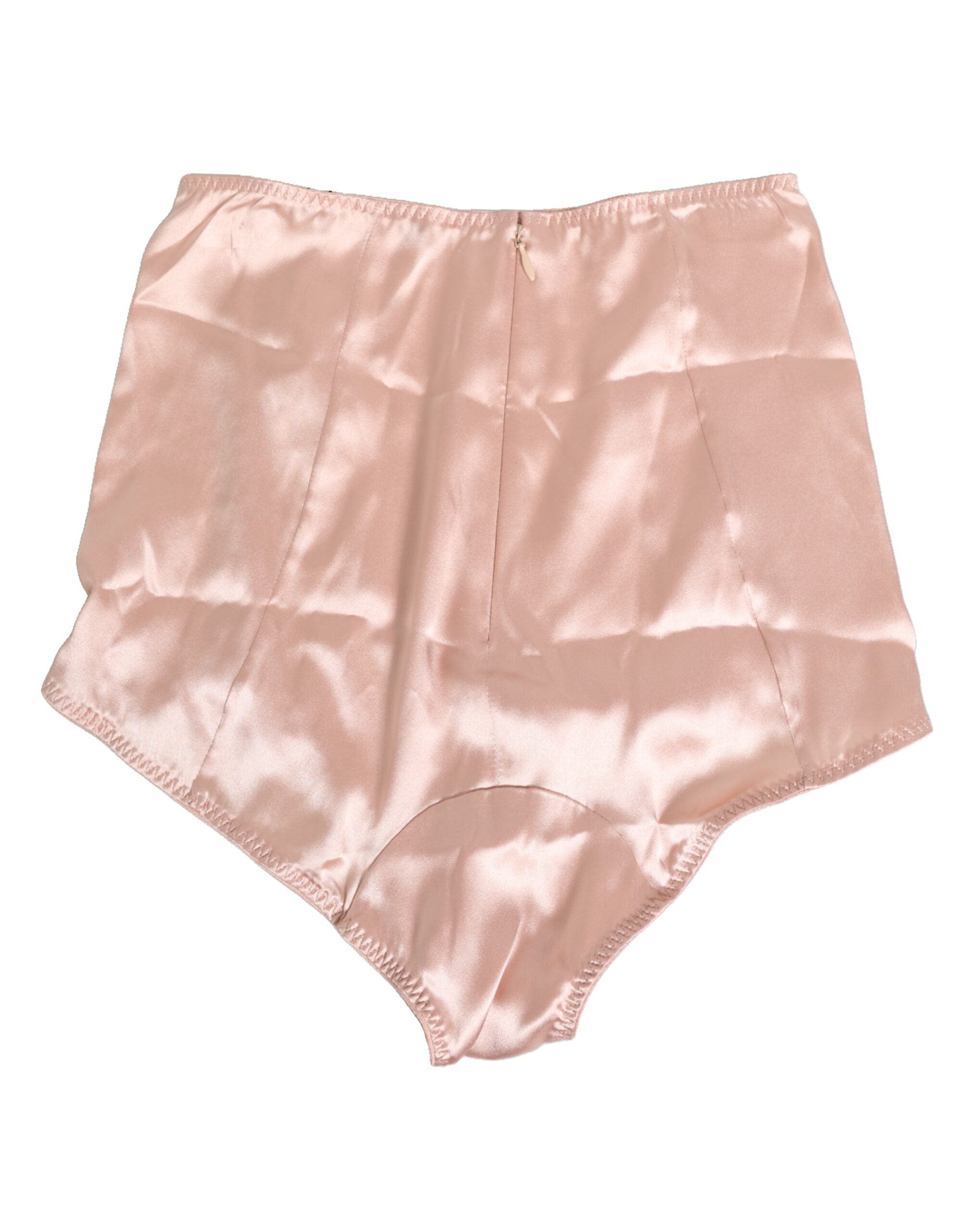 Shorts de ventre en acétate rose Dolce & Gabbana, sous-vêtements taille haute élégants et confortables.