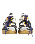 Chaussures sneakers basses Dolce & Gabbana Daymaster multicolores avec design coloré et détails en cuir et textile.