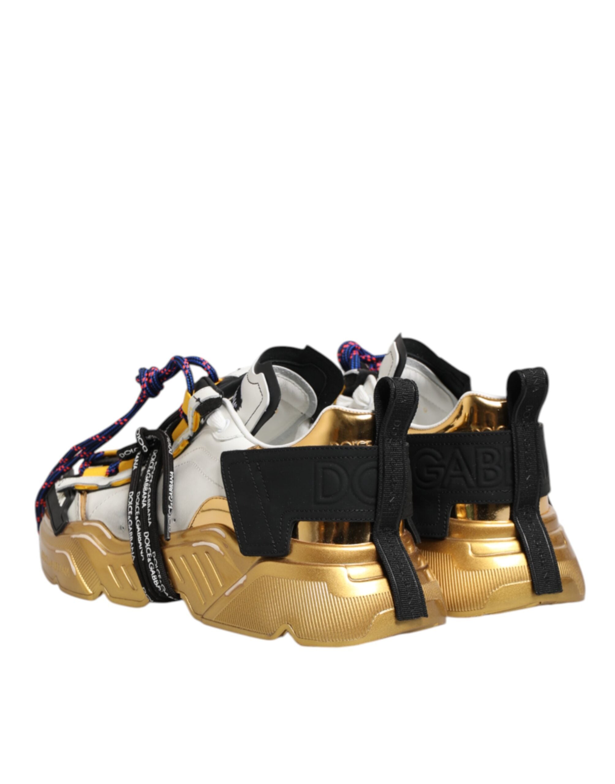 Chaussures sneakers basses Dolce & Gabbana Daymaster multicolores, style décontracté, vue de face sur fond blanc