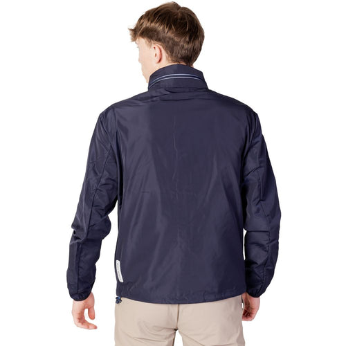 Armani Exchange Blaue Polyester-Shell-Jacke