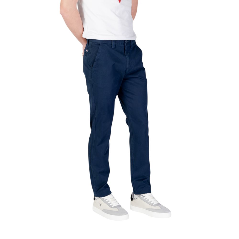 Jeans skinny en coton bleu Tommy Hilfiger, pantalon décontracté pour homme avec coupe ajustée et détails classiques.