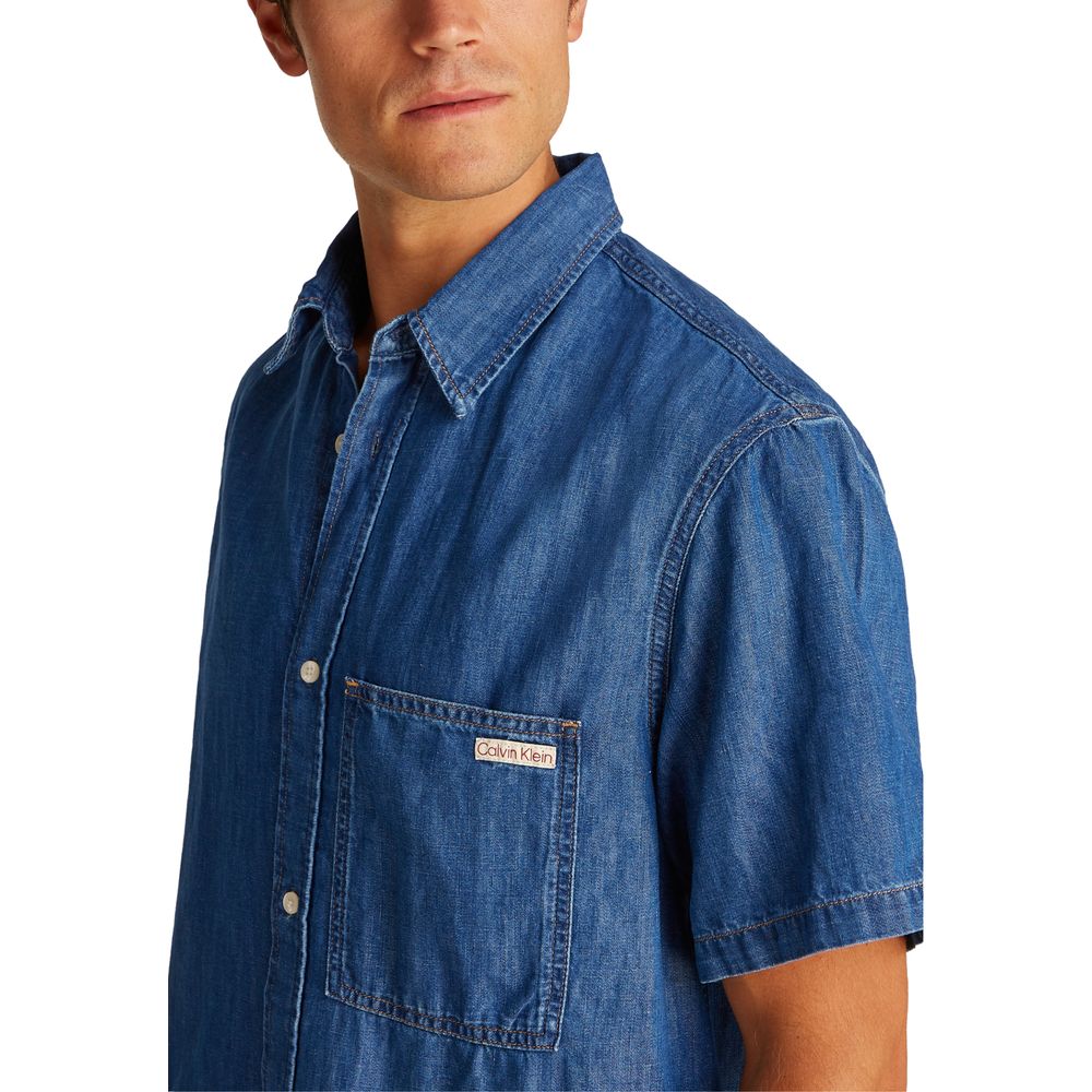 Calvin Klein Jeans Blaues Denimhemd