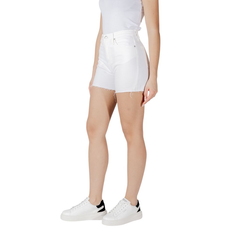 Calvin Klein Jeans Weiße Baumwoll-Shorts