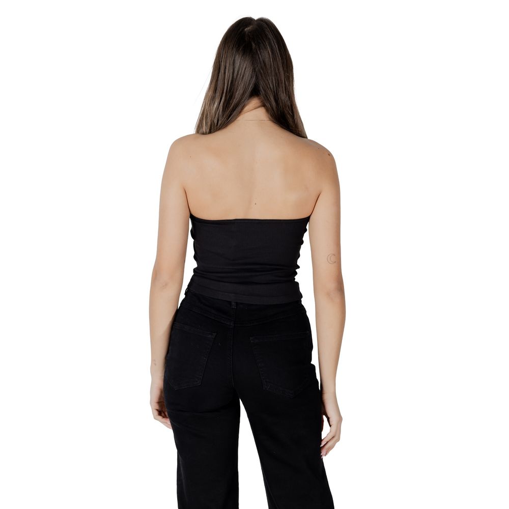 Calvin Klein Jeans schwarzes Top aus recycelter Baumwolle