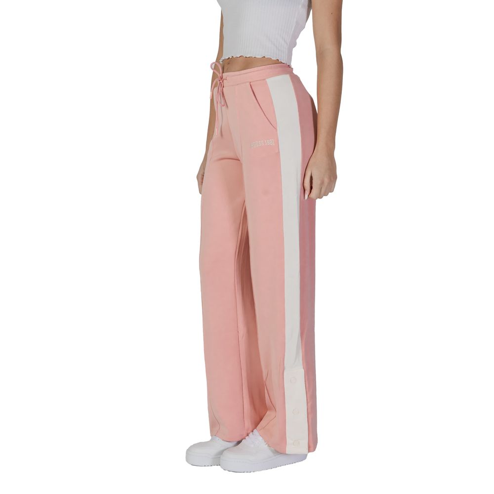 Pantalons de jogging multicolores Guess Active en polyester pour sport, avec ceinture élastique et détails modernes.