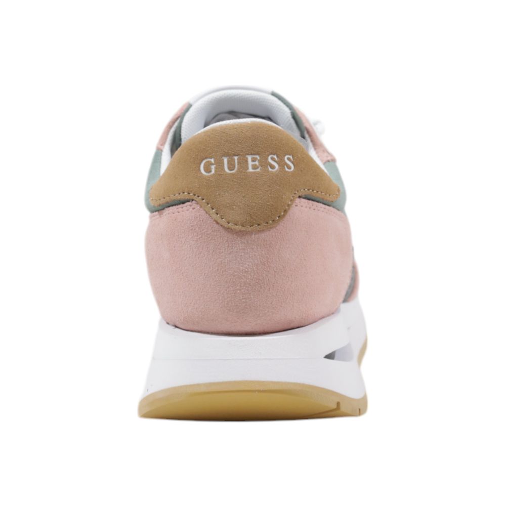 Sneakers sportives Guess en polyester multicolore, chaussures athlétiques pour homme ou femme, design coloré et confortable.