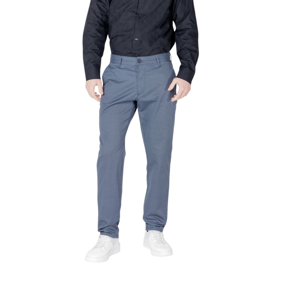 Armani Exchange Blaue Skinny-Hose aus Baumwolle