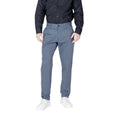 Armani Exchange Blaue Skinny-Hose aus Baumwolle