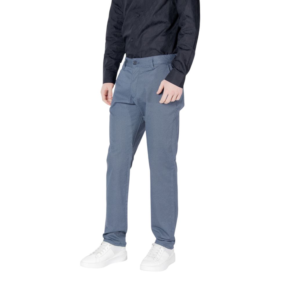 Armani Exchange Blaue Skinny-Hose aus Baumwolle
