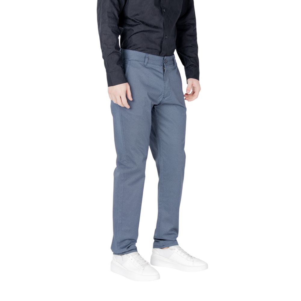 Armani Exchange Blaue Skinny-Hose aus Baumwolle