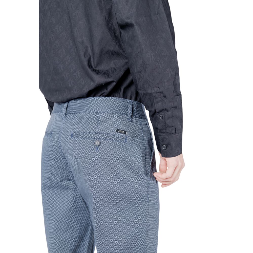 Armani Exchange Blaue Skinny-Hose aus Baumwolle