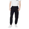 Pantalon de jogging noir en coton Armani Exchange, vêtements de sport confortables pour homme avec logo discret.
