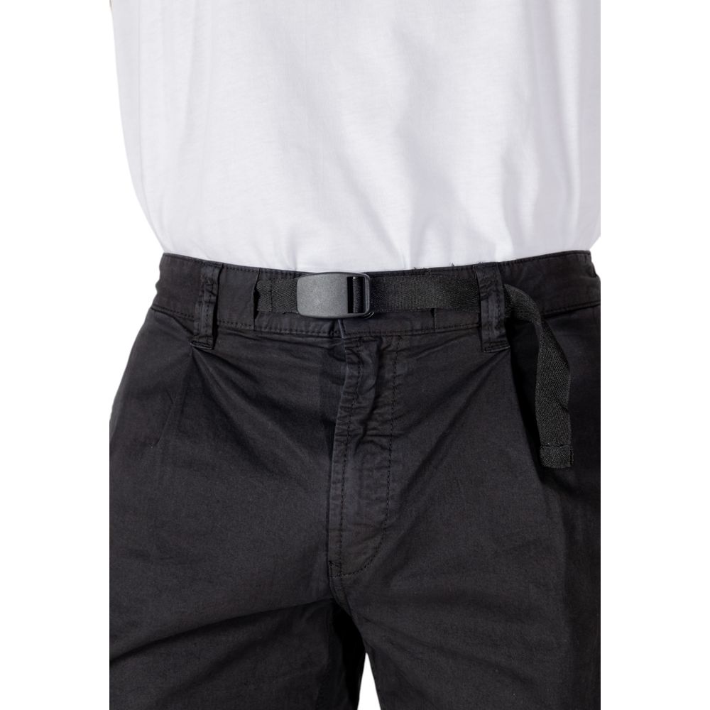 Hugo Boss Schwarze Baumwoll-Bermudashorts