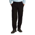 Pantalon cargo en coton noir de Calvin Klein Jeans, style décontracté avec plusieurs poches, vue de face sur fond neutre.