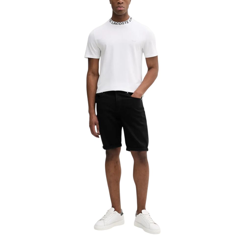 Calvin Klein Jeans Schwarze Baumwoll-Bermuda-Shorts
