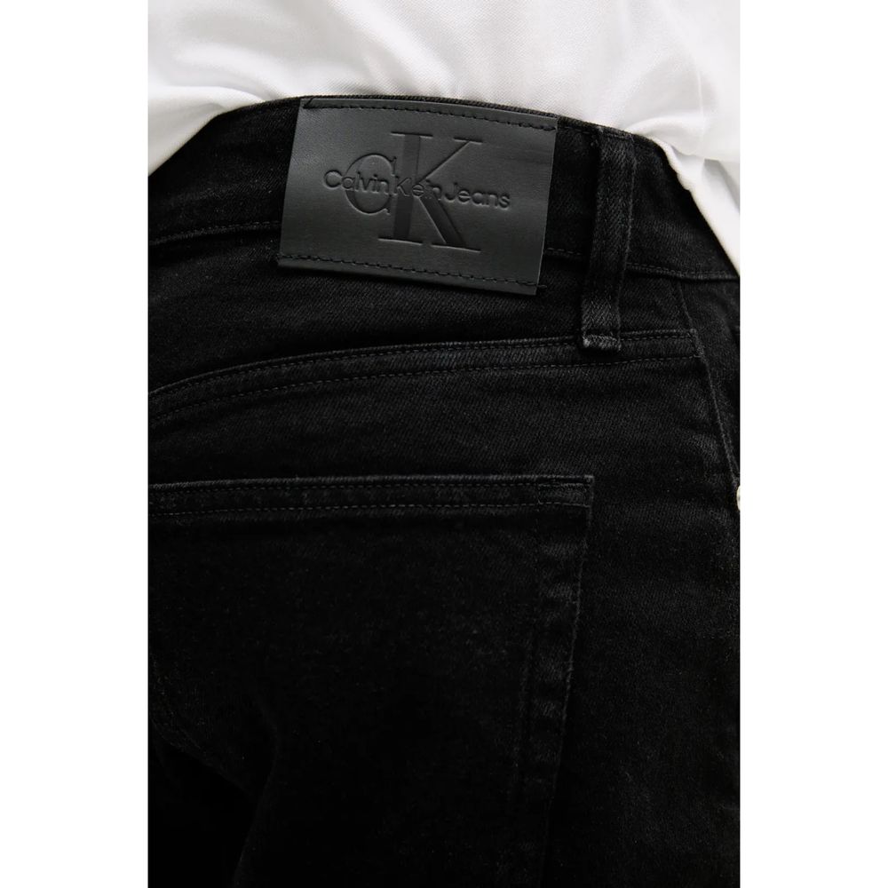 Calvin Klein Jeans Schwarze Baumwoll-Bermuda-Shorts