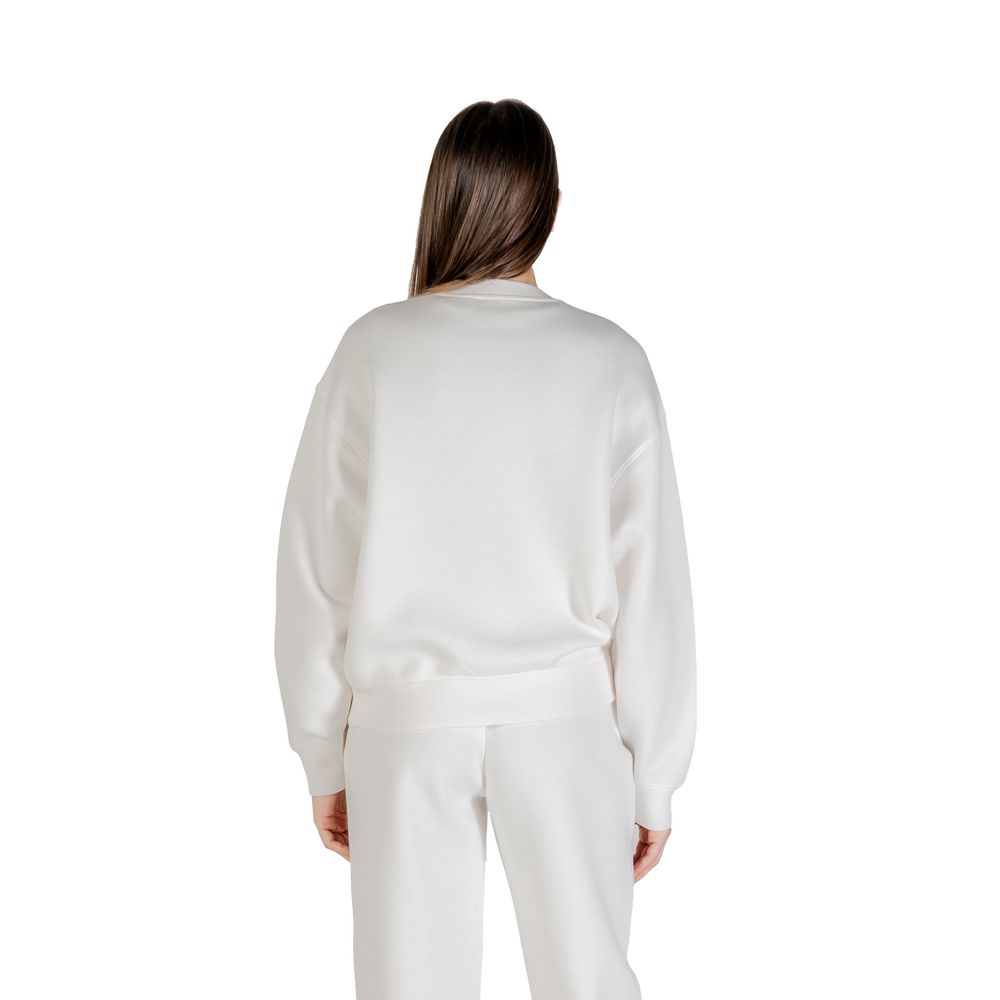 Sweatshirt Guess Active en viscose gris avec logo Guess, ajustée et confortable, vue de face.