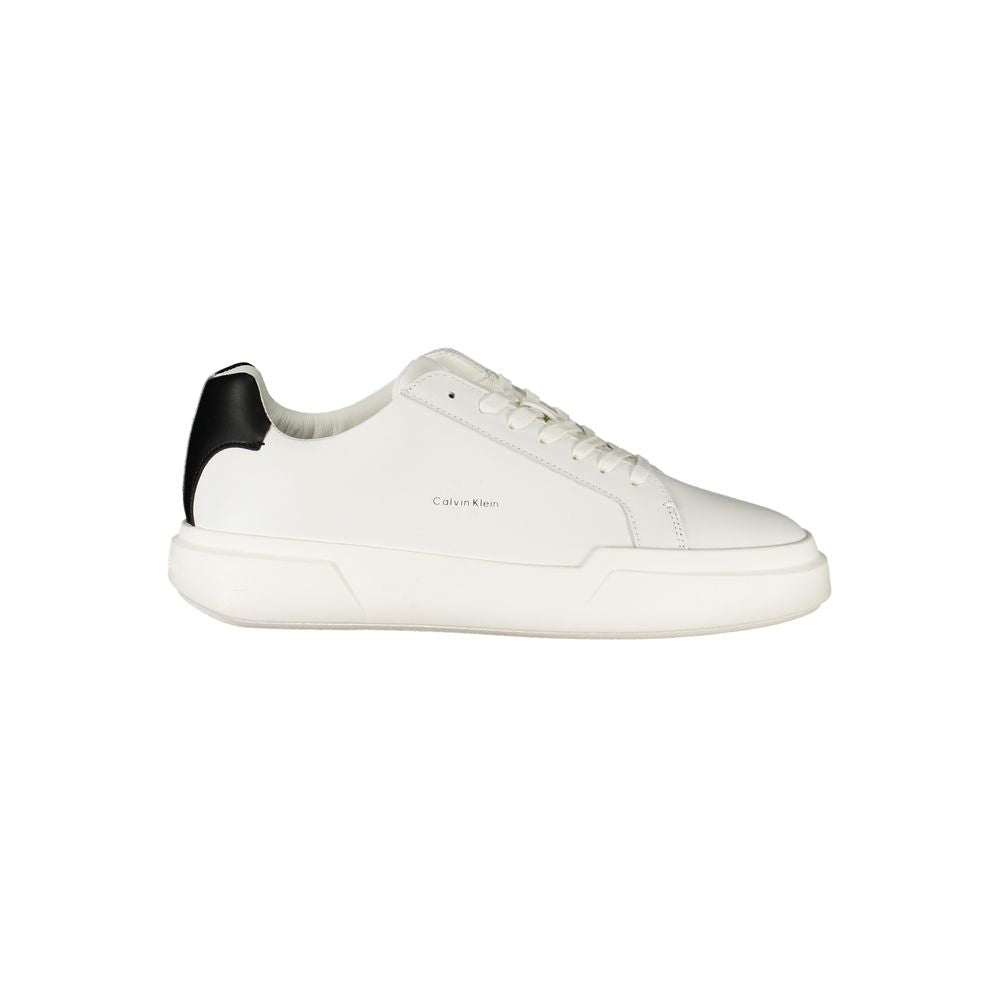 Calvin Klein Bianco Leder Herren Sneaker