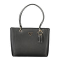 Guess Jeans Damenhandtasche aus schwarzem Polyurethan