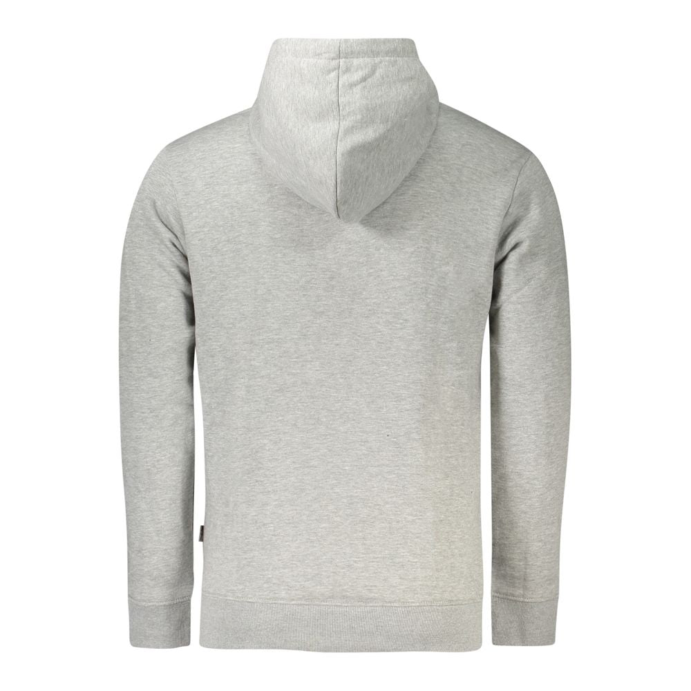 Sweat-shirt gris en coton pour homme de la marque Pepe Jeans, modèle confortable et décontracté.