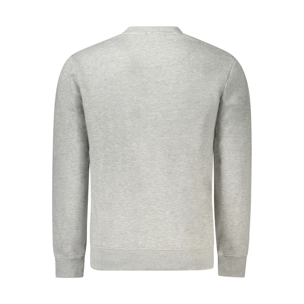 Sweat-shirt gris en coton pour homme de la marque Pepe Jeans, vue de face, décontracté et confortable.