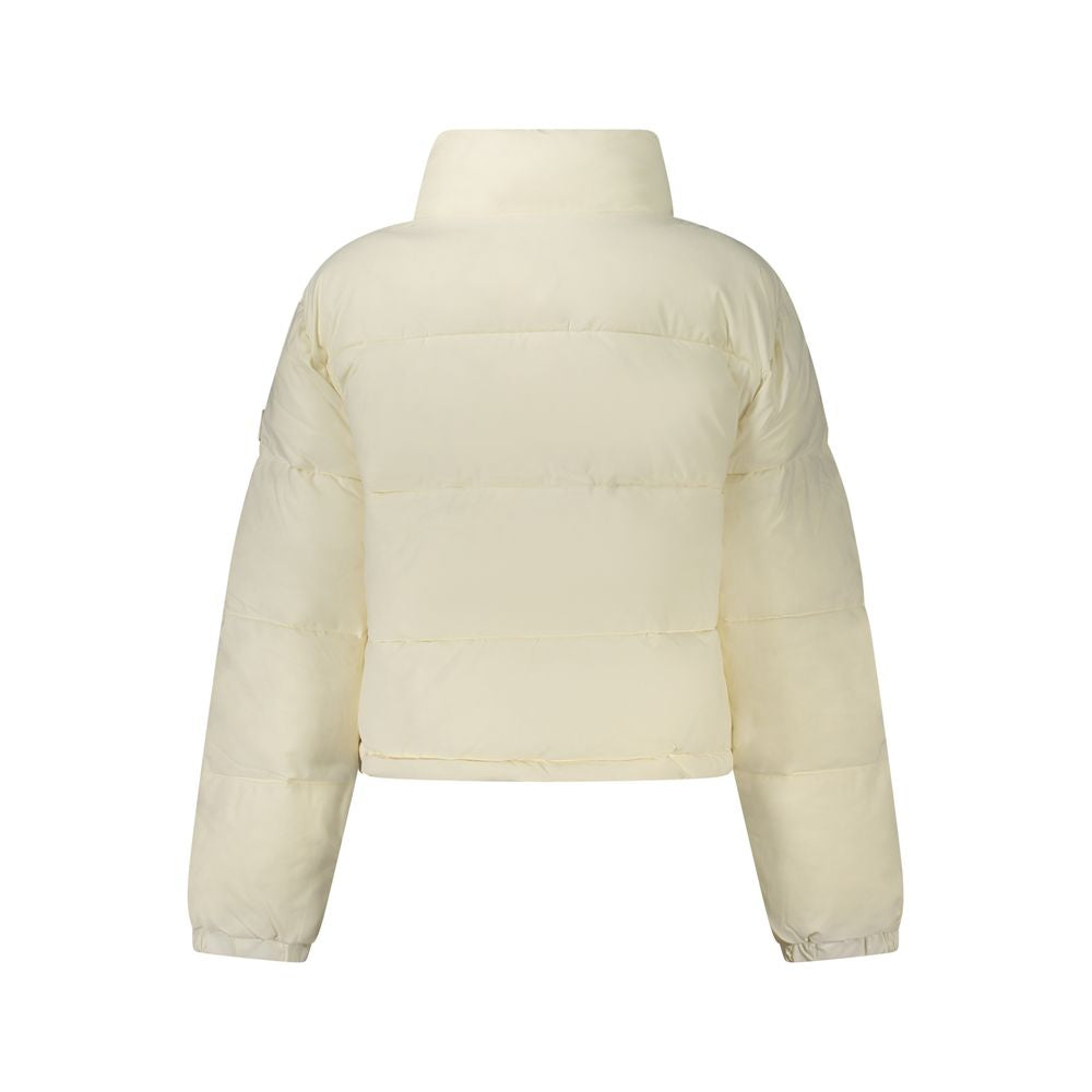 Guess Jeans Bianco Recyceltes Polyester Damenjacke
