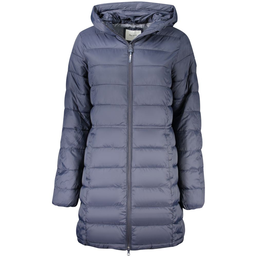 Pepe Jeans Blaue Polyamid Damenjacke