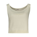 Chemise blanche Guess Jeans pour femmes en polyester, vue de face, avec col classique et manches longues.