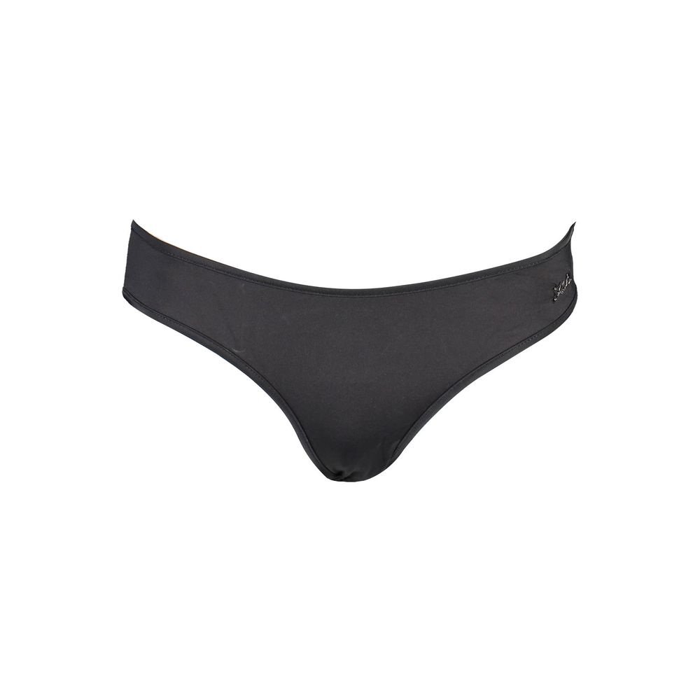 Maillot de bain femme Karl Lagerfeld noir en polyamide, coupe classique, tissu sleek et confortable, idéal pour la plage ou la piscine.